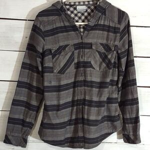 Columbia Sportswear Hooded Button-up Shirt